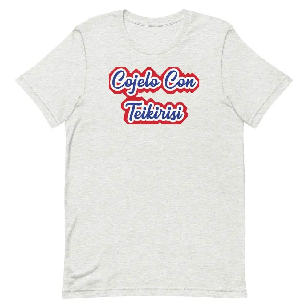 Cójelo con Teikirisi T-Shirt – Funny Cuban Spanglish Saying Tee for 305 Locals &amp; Miami Fans