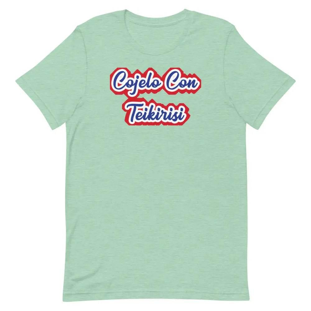 Cójelo con Teikirisi T-Shirt – Funny Cuban Spanglish Saying Tee for 305 Locals &amp; Miami Fans