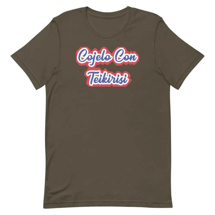 Cójelo con Teikirisi T-Shirt – Funny Cuban Spanglish Saying Tee for 305 Locals &amp; Miami Fans