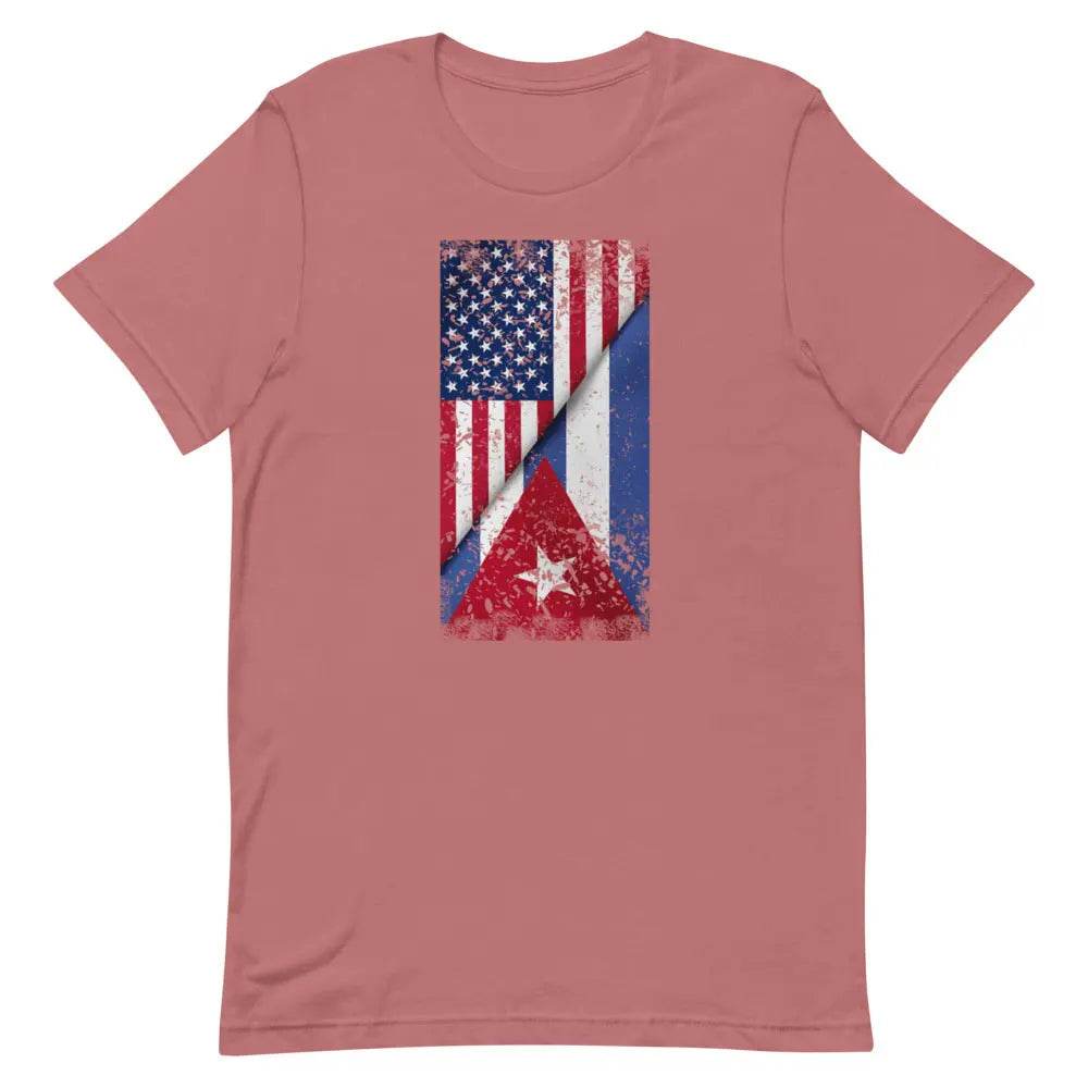 Cuban American Flag T-Shirt – Dual Heritage Cuban/American Pride Tee