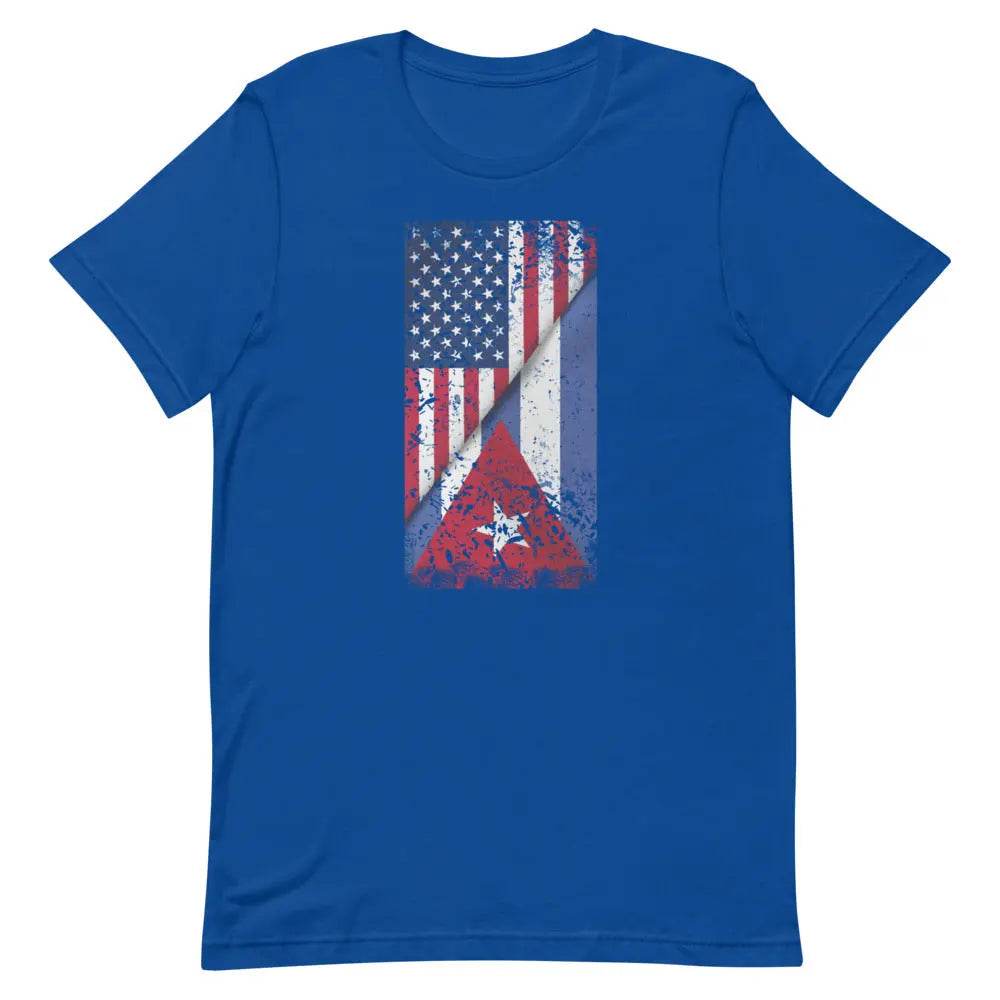 Cuban American Flag T-Shirt – Dual Heritage Cuban/American Pride Tee