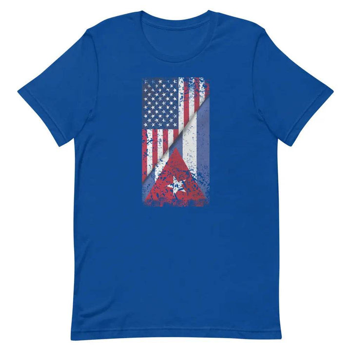 Cuban American Flag T-Shirt – Dual Heritage Cuban/American Pride Tee