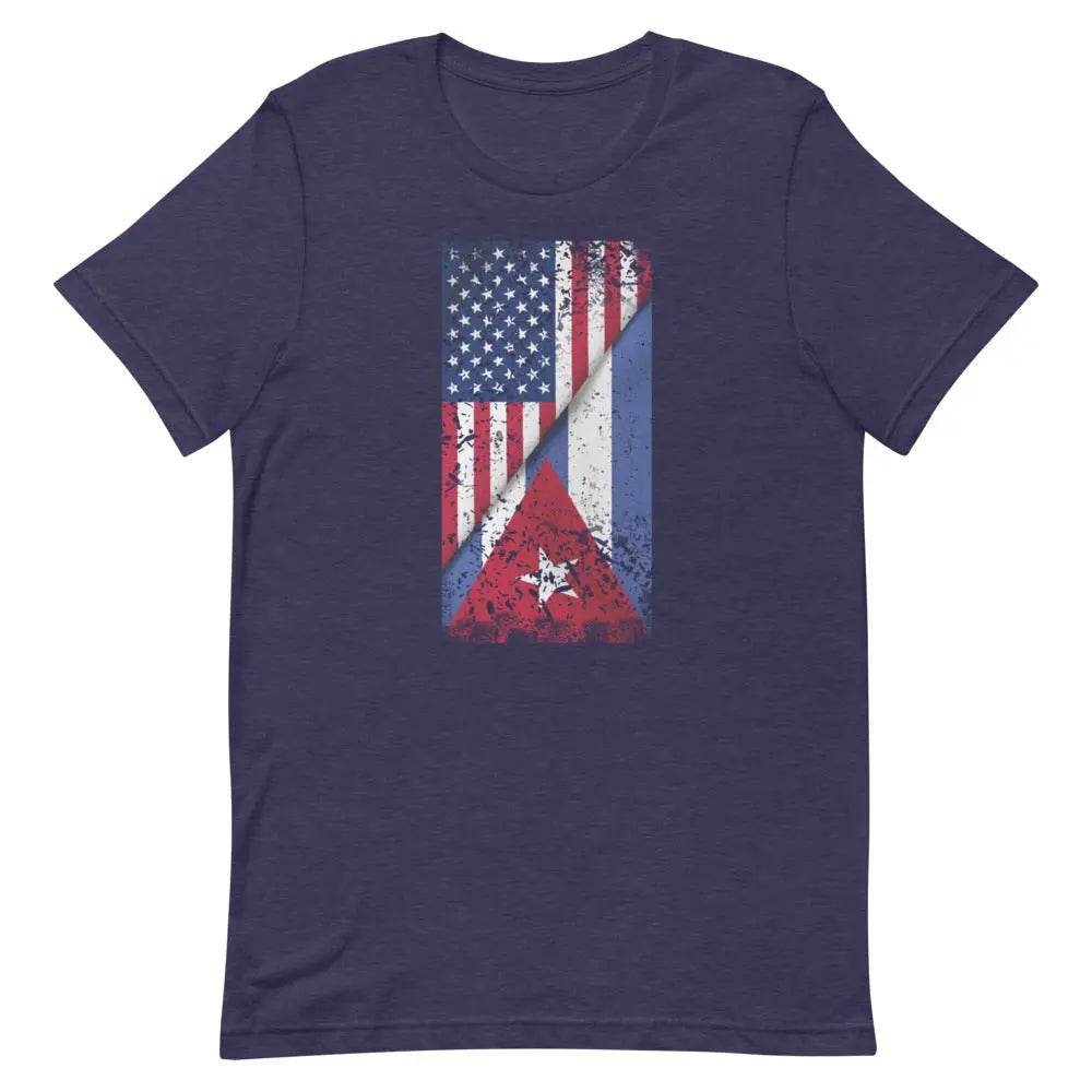 Cuban American Flag T-Shirt – Dual Heritage Cuban/American Pride Tee