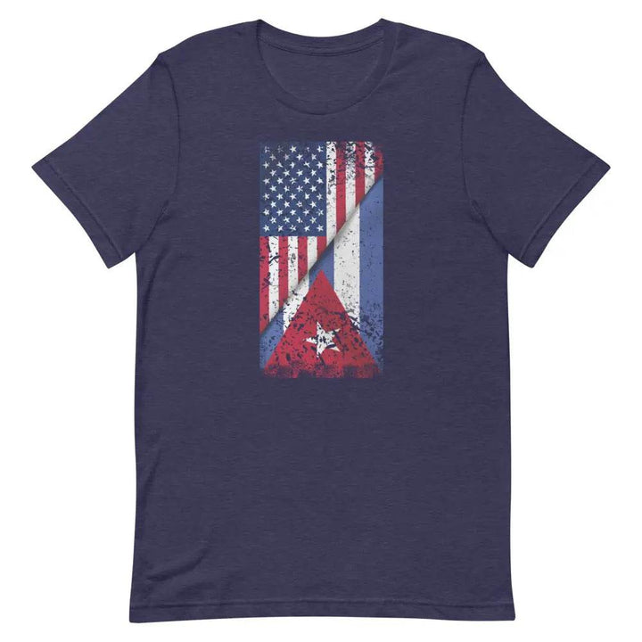 Cuban American Flag T-Shirt – Dual Heritage Cuban/American Pride Tee