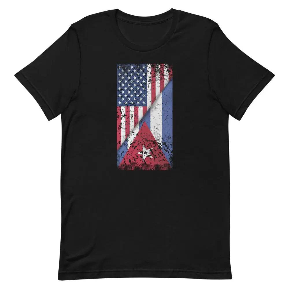 Cuban American Flag T-Shirt – Dual Heritage Cuban/American Pride Tee
