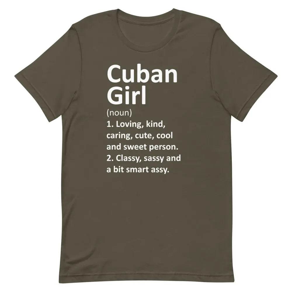 Cuban Girl T-Shirt – Loving Kind Caring Cubanita Tee for Latina Pride &amp; Culture