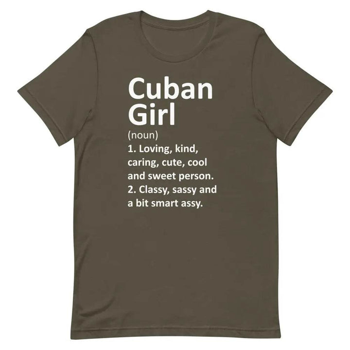 Cuban Girl T-Shirt – Loving Kind Caring Cubanita Tee for Latina Pride &amp; Culture