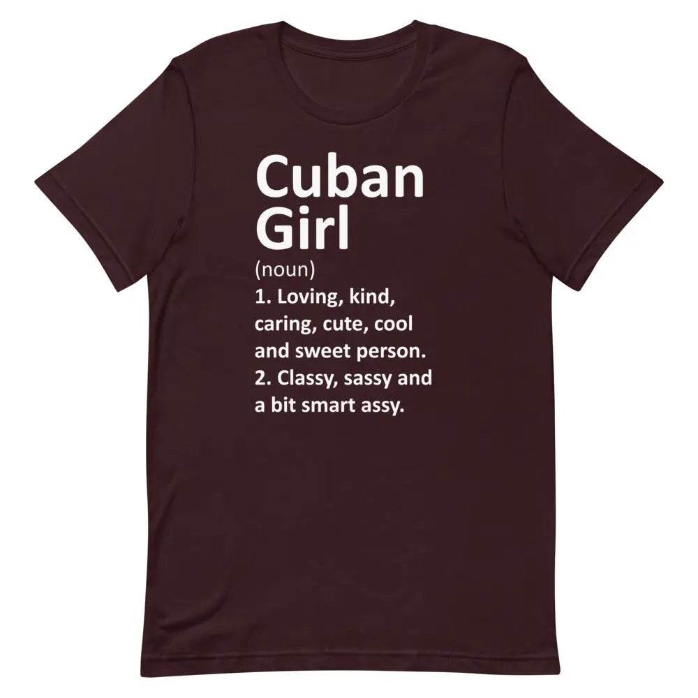 Cuban Girl T-Shirt – Loving Kind Caring Cubanita Tee for Latina Pride &amp; Culture