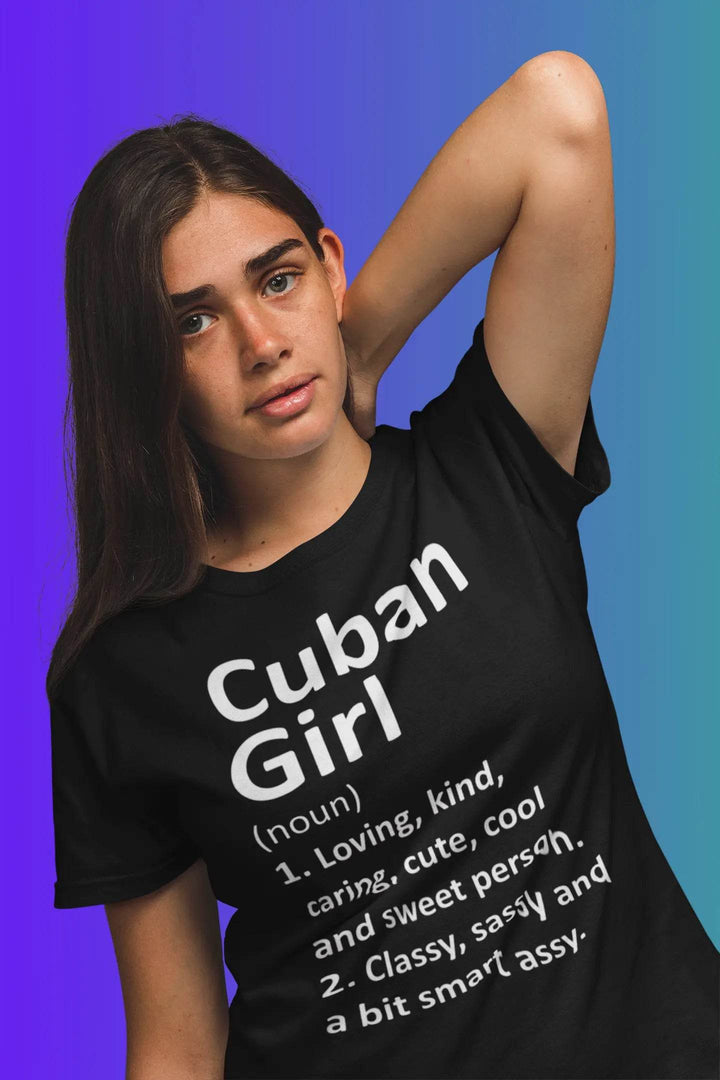 Cuban Girl T-Shirt – Loving Kind Caring Cubanita Tee for Latina Pride &amp; Culture