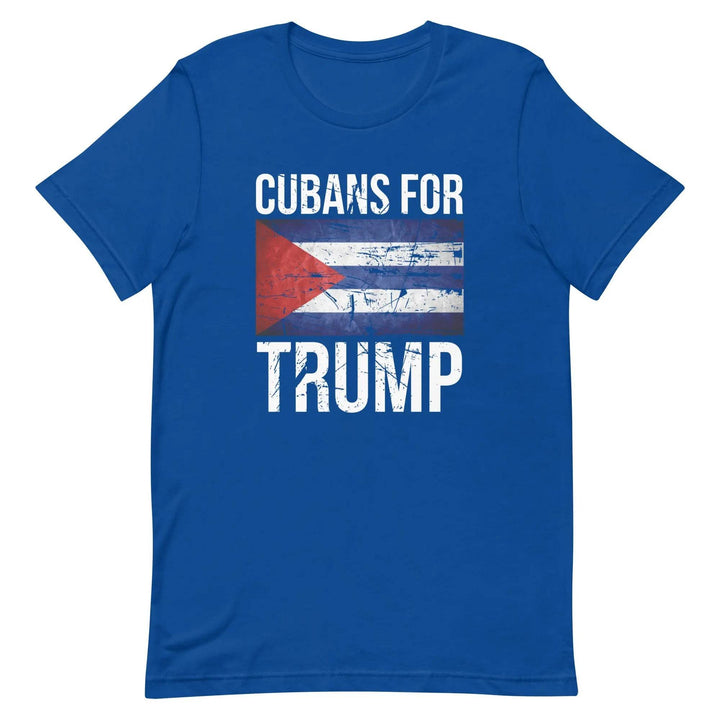 Cubans for Trump T-Shirt – Conservative Latino MAGA Unisex Tee for Men &amp; Women