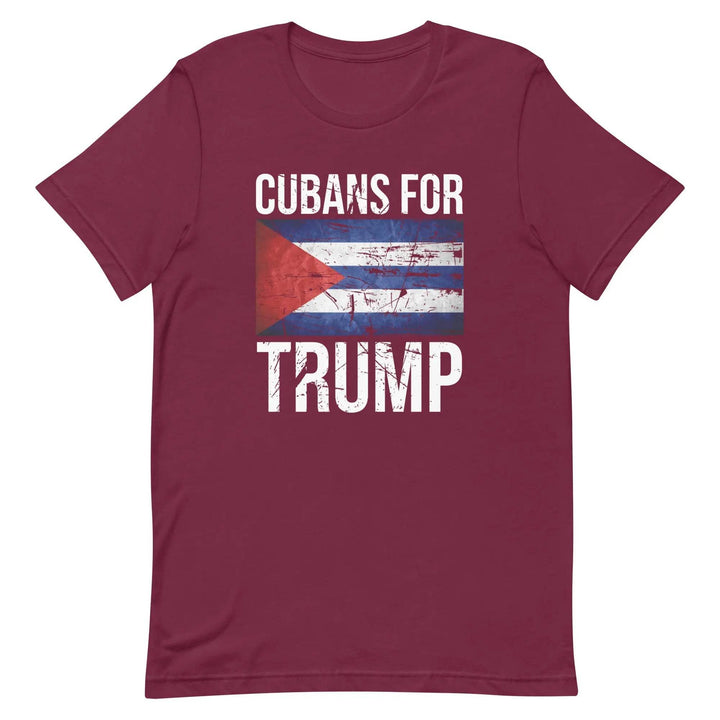 Cubans for Trump T-Shirt – Conservative Latino MAGA Unisex Tee for Men &amp; Women