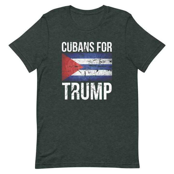 Cubans for Trump T-Shirt – Conservative Latino MAGA Unisex Tee for Men &amp; Women