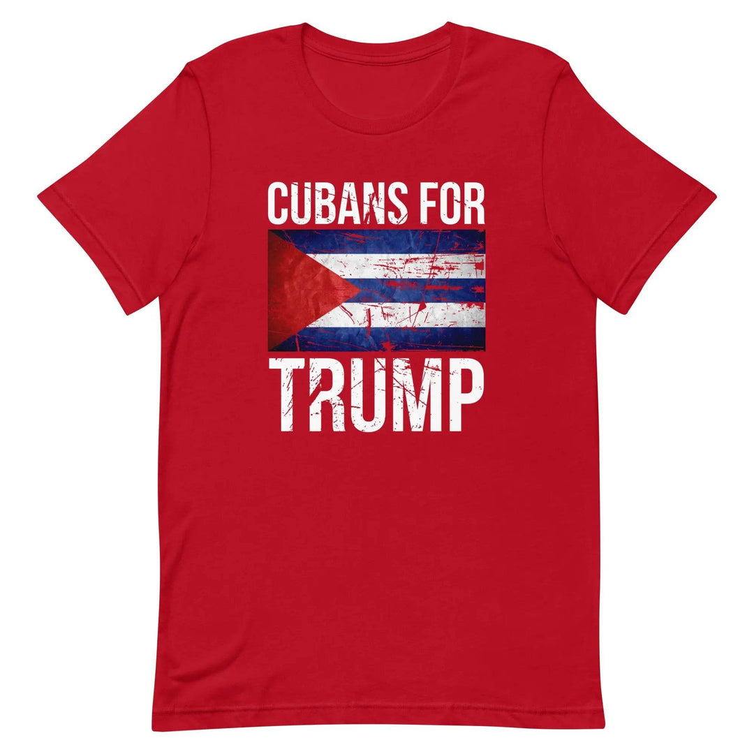 Cubans for Trump T-Shirt – Conservative Latino MAGA Unisex Tee for Men &amp; Women