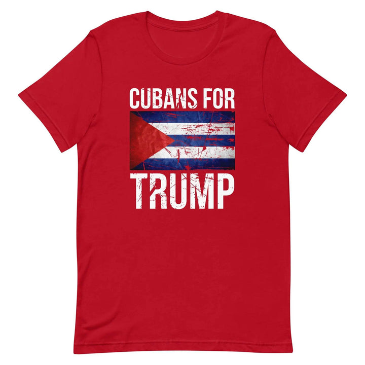 Cubans for Trump T-Shirt – Conservative Latino MAGA Unisex Tee for Men &amp; Women