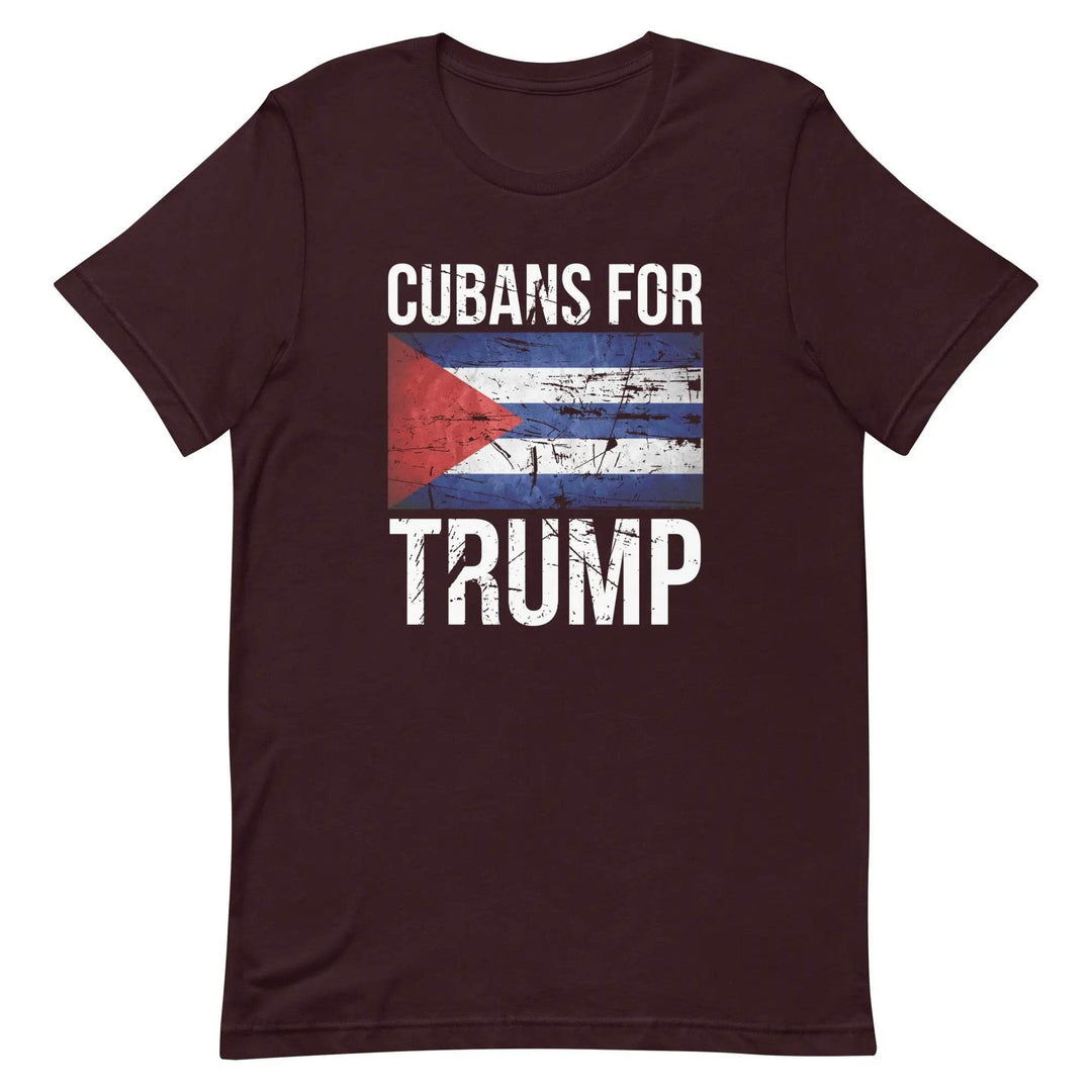 Cubans for Trump T-Shirt – Conservative Latino MAGA Unisex Tee for Men &amp; Women