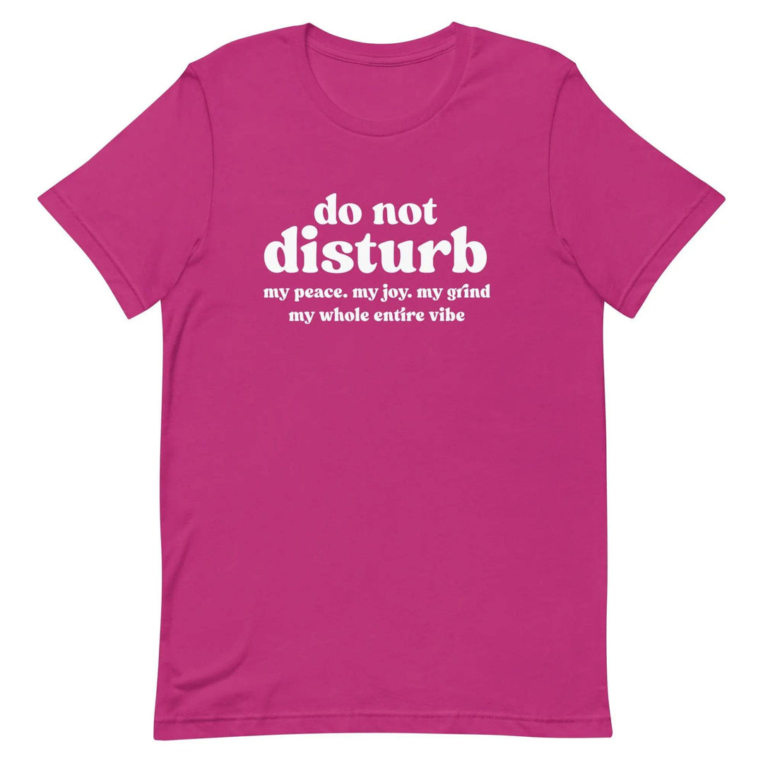 “Do Not Disturb” Self-Care Unisex T-Shirt – Protect Your Peace Tee