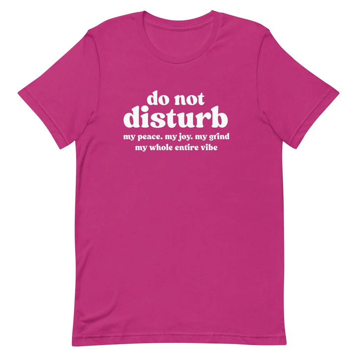 “Do Not Disturb” Self-Care Unisex T-Shirt – Protect Your Peace Tee