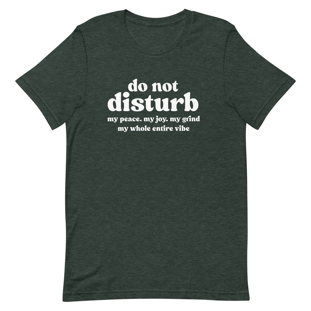 “Do Not Disturb” Self-Care Unisex T-Shirt – Protect Your Peace Tee