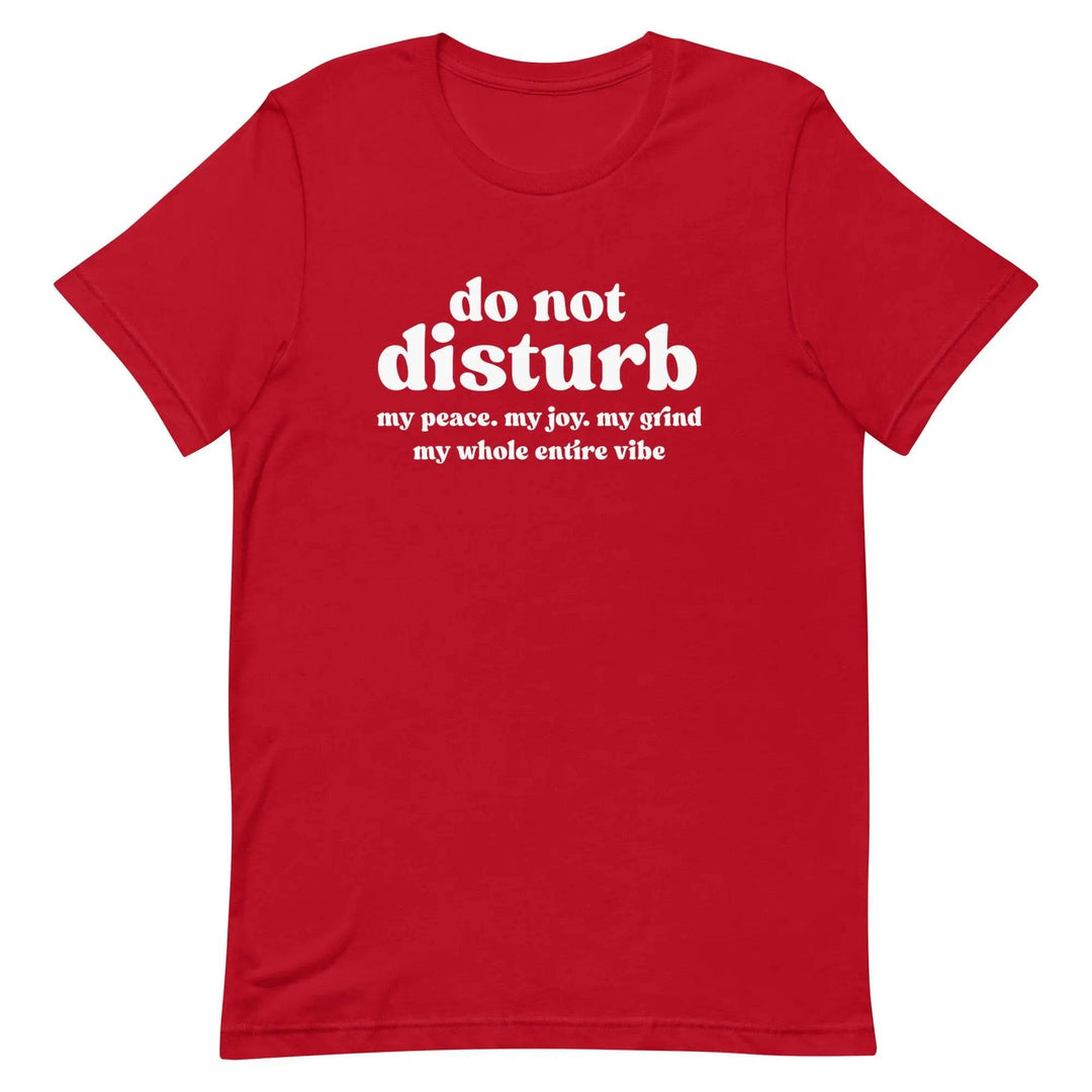 “Do Not Disturb” Self-Care Unisex T-Shirt – Protect Your Peace Tee