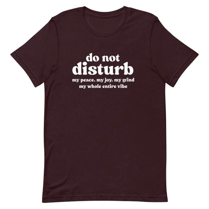 “Do Not Disturb” Self-Care Unisex T-Shirt – Protect Your Peace Tee