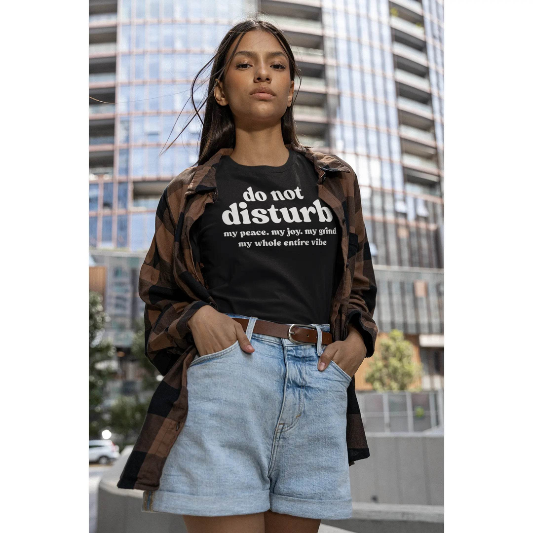 “Do Not Disturb” Self-Care Unisex T-Shirt – Protect Your Peace Tee