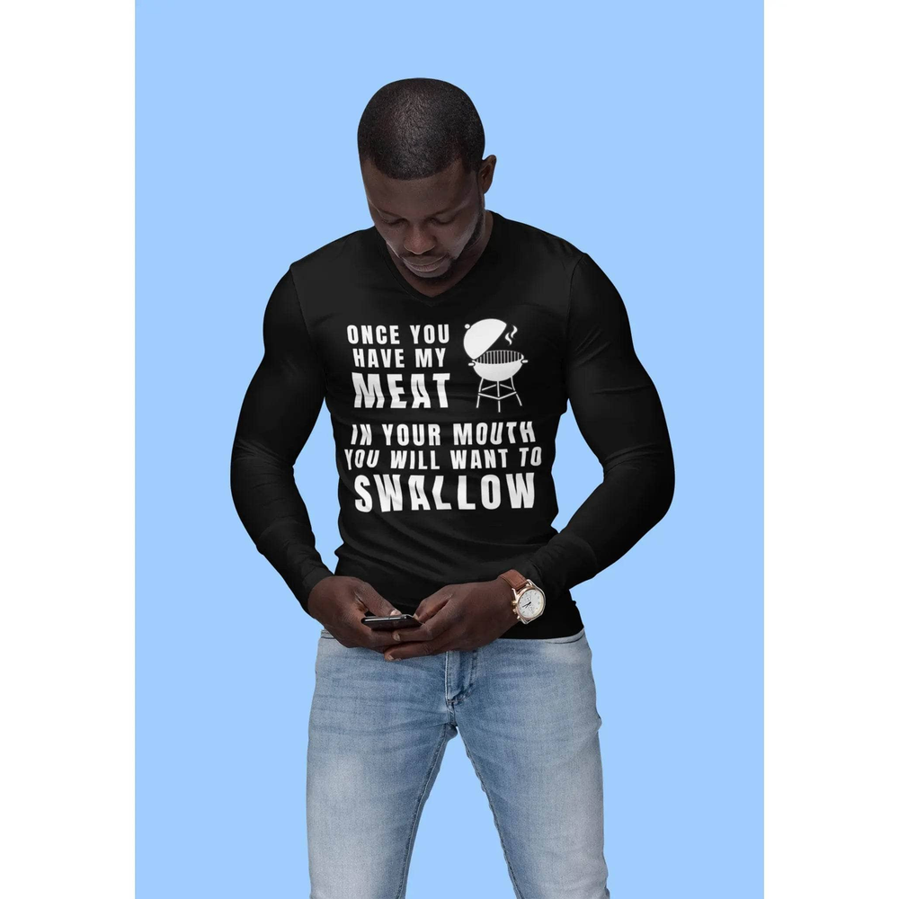 Funny BBQ Meat Joke T-Shirt – Once You Try My BBQ You'll Want Seconds Tee