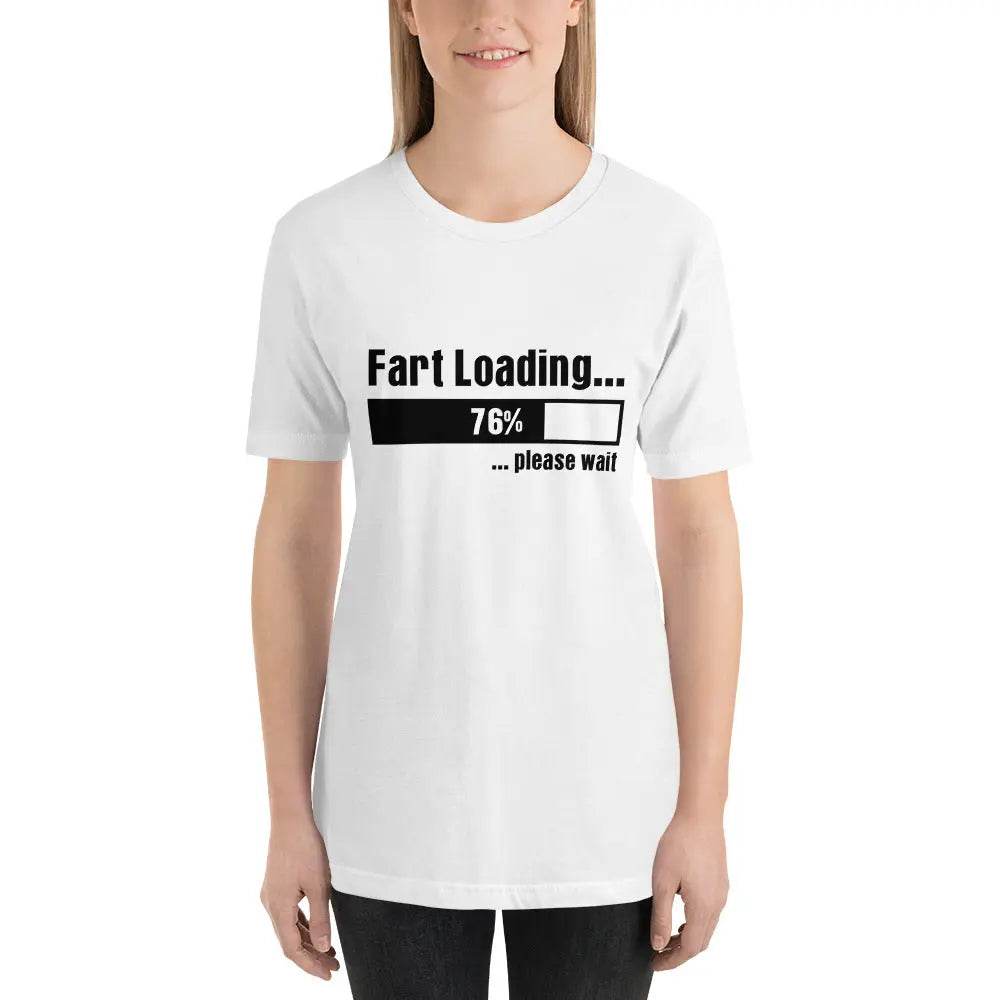 Funny “Fart Loading… Please Wait” Unisex T-Shirt – Gag Gift Tee