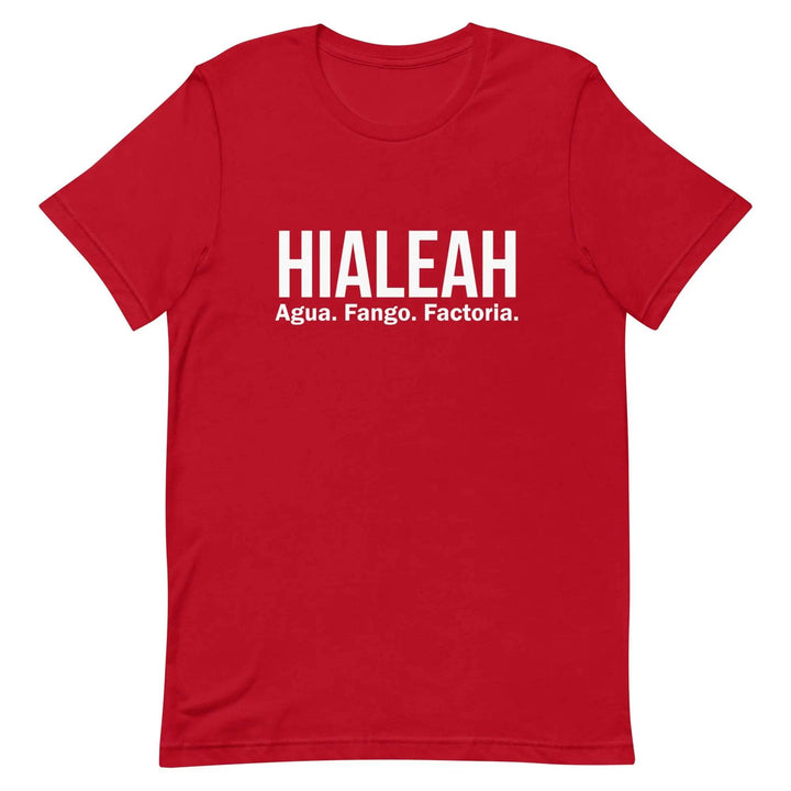 Hialeah Agua Fango y Factoría T-Shirt – Funny Cuban Miami Culture Tee for Men &amp; Women