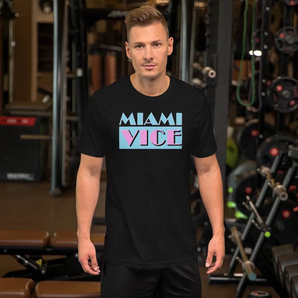 Miami Vice T-Shirt – Retro 80s Vintage Miami Aesthetic Tee for Men & Women