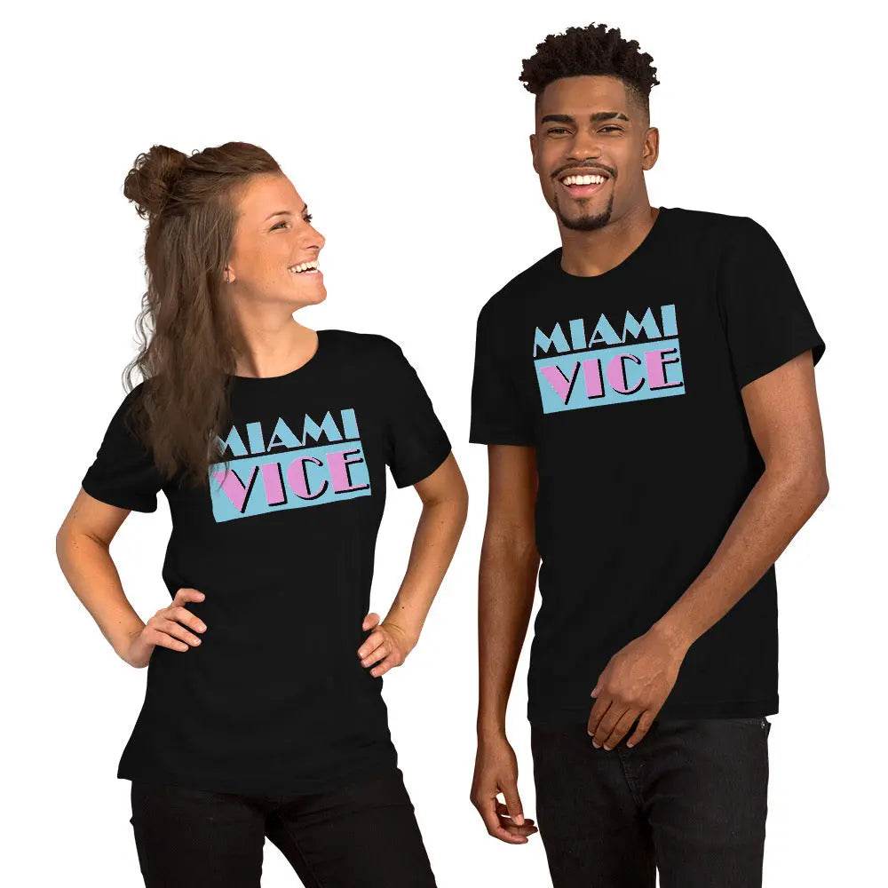 Miami Vice T-Shirt – Retro 80s Vintage Miami Aesthetic Tee for Men &amp; Women