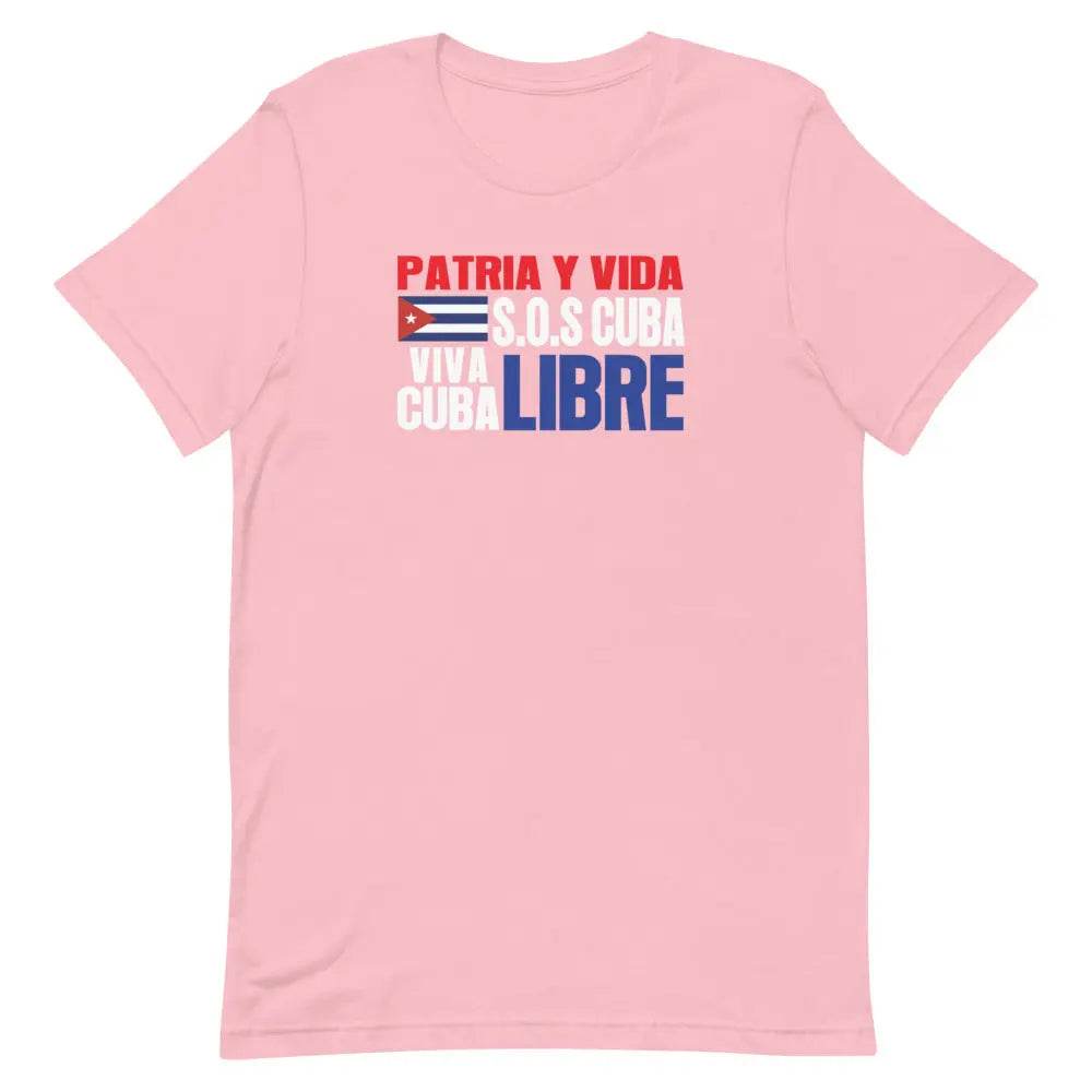 Patria y Vida – Viva Cuba Libre SOS Cuba T-Shirt | Cuban Freedom &amp; Protest Tee | Miami305Shirts