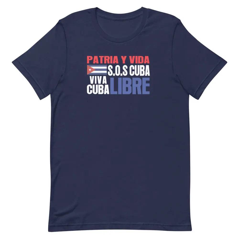 Patria y Vida – Viva Cuba Libre SOS Cuba T-Shirt | Cuban Freedom &amp; Protest Tee | Miami305Shirts