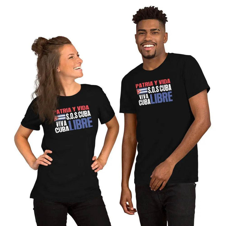 Patria y Vida – Viva Cuba Libre SOS Cuba T-Shirt | Cuban Freedom &amp; Protest Tee | Miami305Shirts