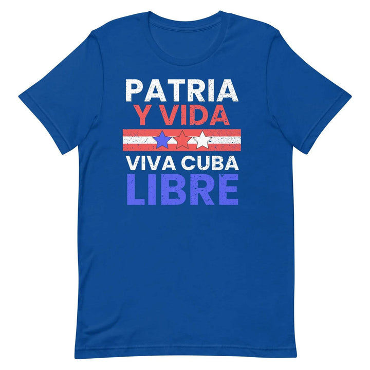 Patria y Vida – Viva Cuba Libre T-Shirt – Cuban Freedom Protest Unisex Tee for Men &amp; Women