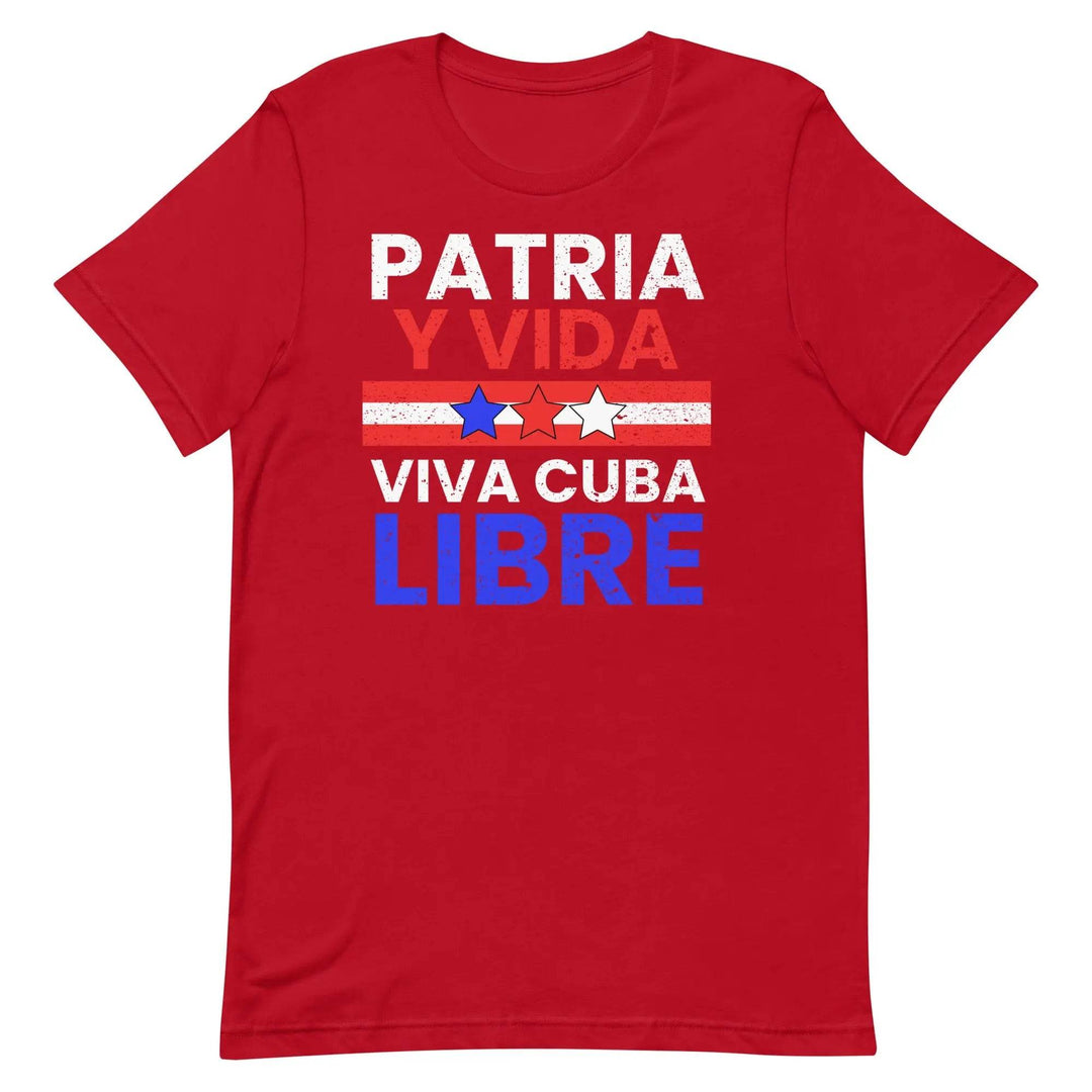 Patria y Vida – Viva Cuba Libre T-Shirt – Cuban Freedom Protest Unisex Tee for Men &amp; Women