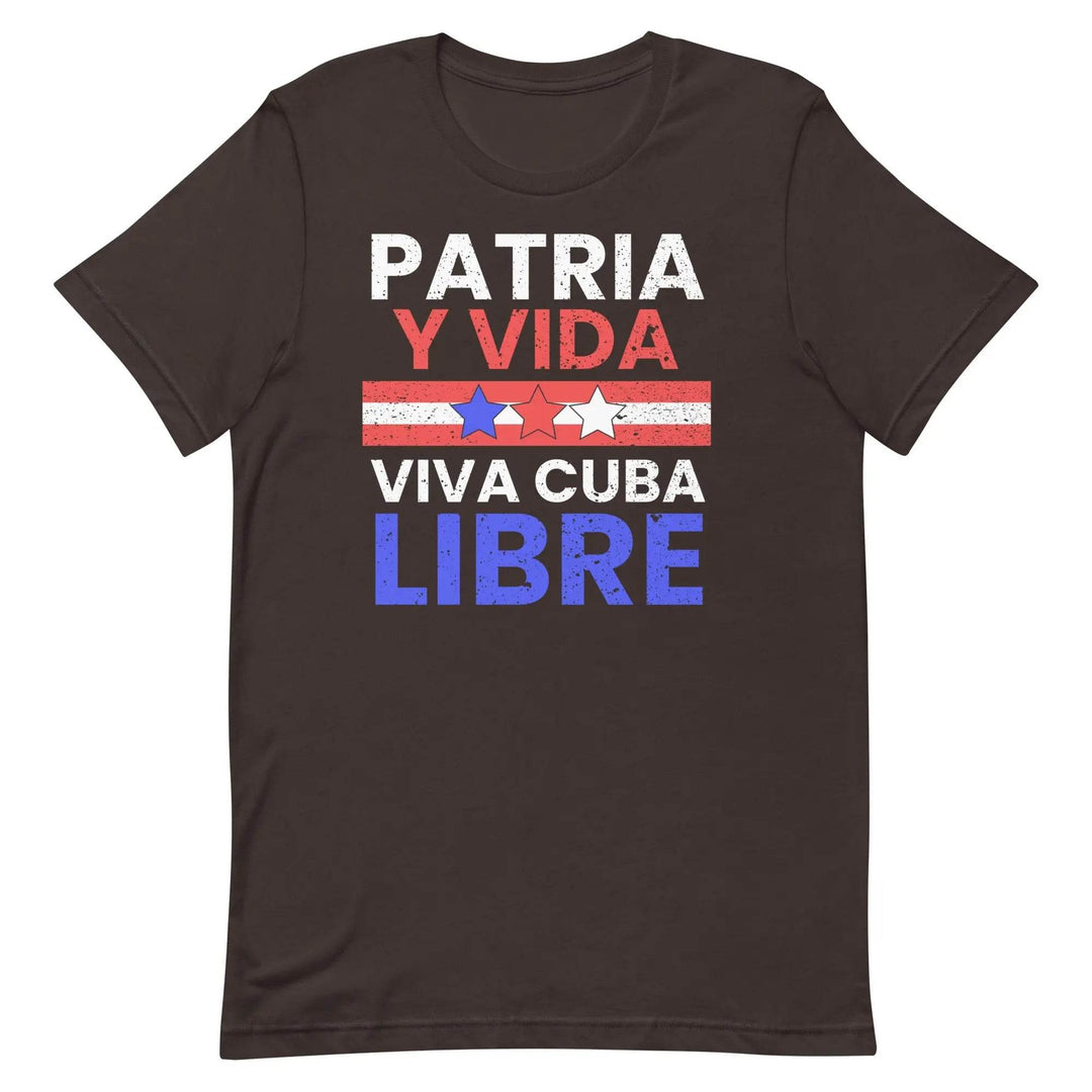 Patria y Vida – Viva Cuba Libre T-Shirt – Cuban Freedom Protest Unisex Tee for Men &amp; Women