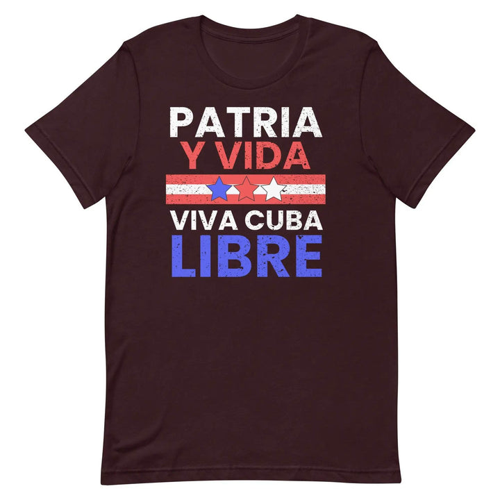 Patria y Vida – Viva Cuba Libre T-Shirt – Cuban Freedom Protest Unisex Tee for Men &amp; Women