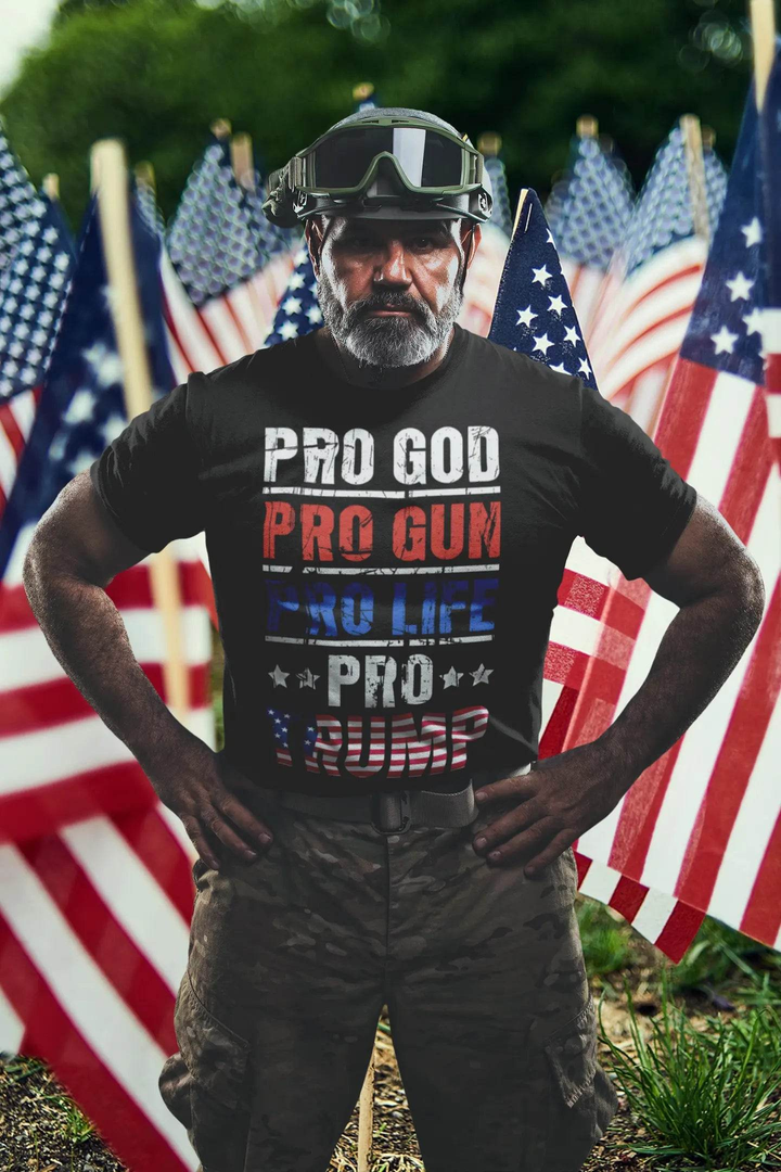 Pro God Pro Trump Shirt – Conservative Christian Patriotic Tee for Men &amp; Women