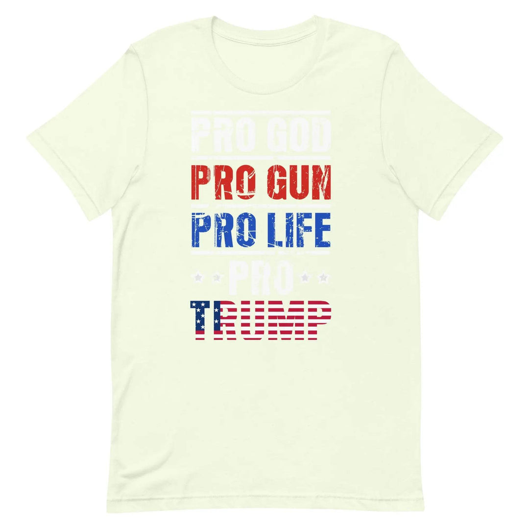 Pro God Pro Trump Shirt – Conservative Christian Patriotic Tee for Men &amp; Women