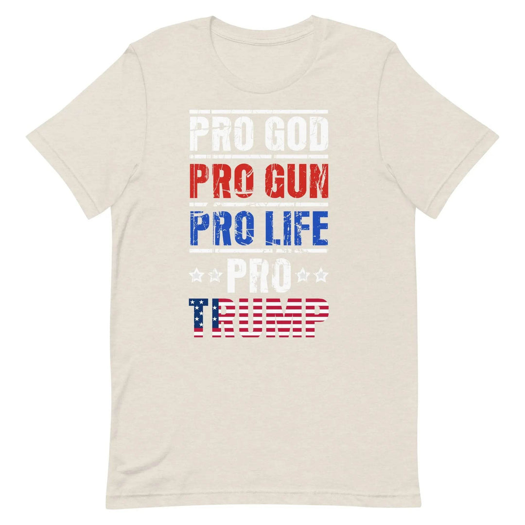 Pro God Pro Trump Shirt – Conservative Christian Patriotic Tee for Men &amp; Women
