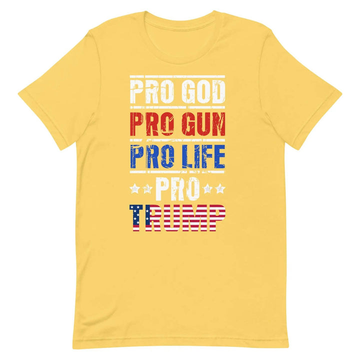 Pro God Pro Trump Shirt – Conservative Christian Patriotic Tee for Men &amp; Women