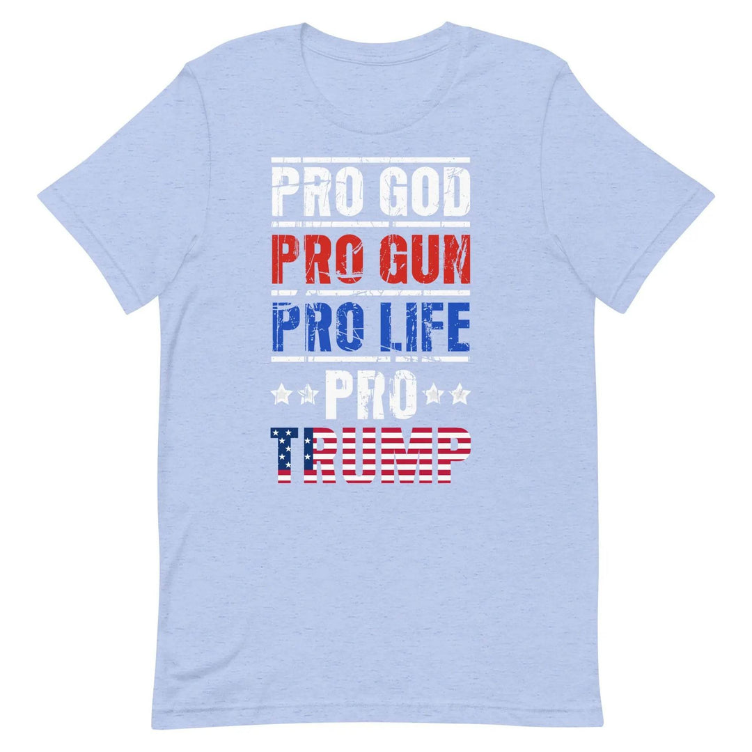 Pro God Pro Trump Shirt – Conservative Christian Patriotic Tee for Men &amp; Women