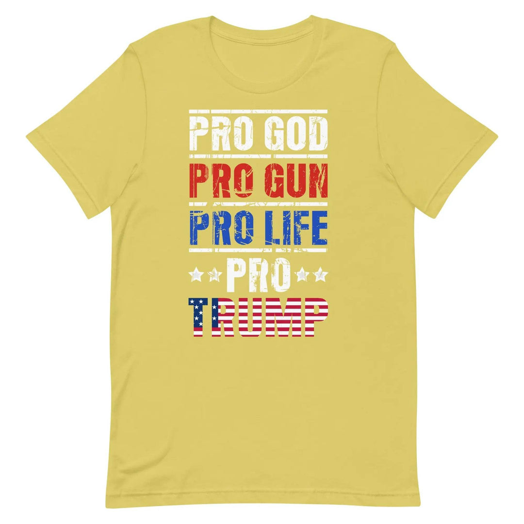 Pro God Pro Trump Shirt – Conservative Christian Patriotic Tee for Men &amp; Women
