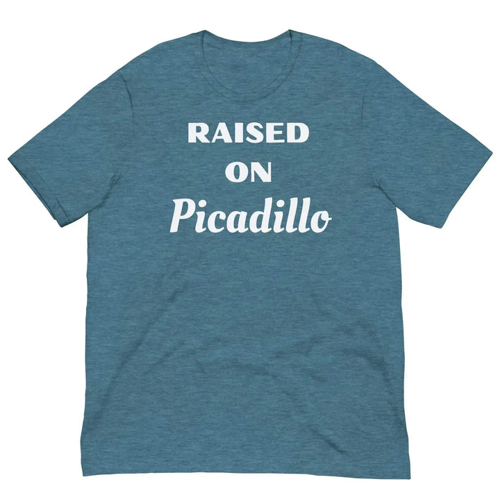“Raised on Picadillo” Cuban Heritage Unisex T-Shirt – Miami Food Culture Tee