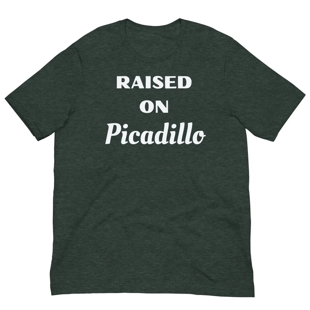 “Raised on Picadillo” Cuban Heritage Unisex T-Shirt – Miami Food Culture Tee