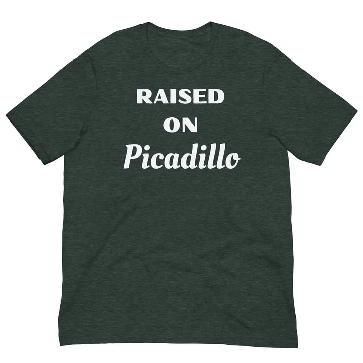 “Raised on Picadillo” Cuban Heritage Unisex T-Shirt – Miami Food Culture Tee