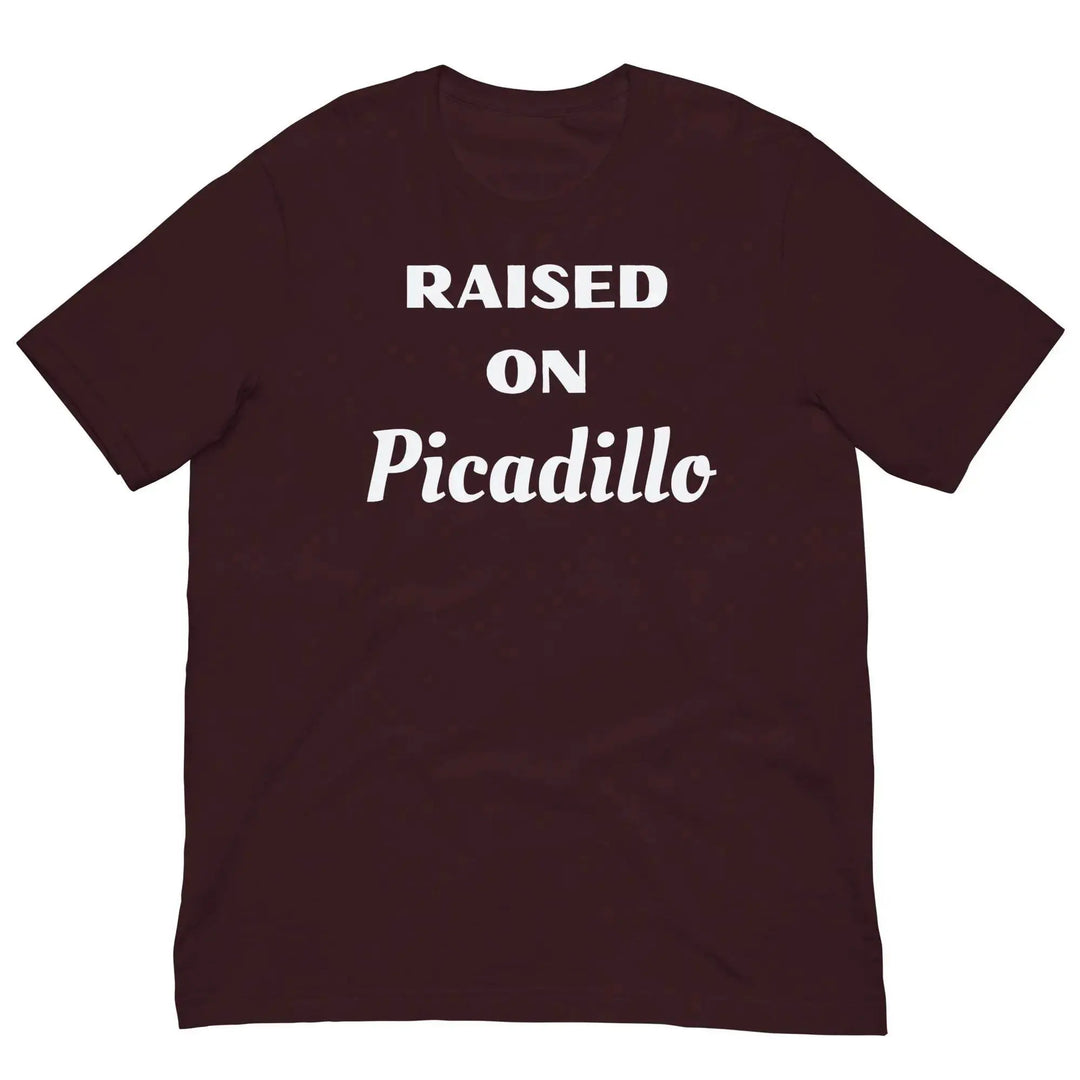 “Raised on Picadillo” Cuban Heritage Unisex T-Shirt – Miami Food Culture Tee