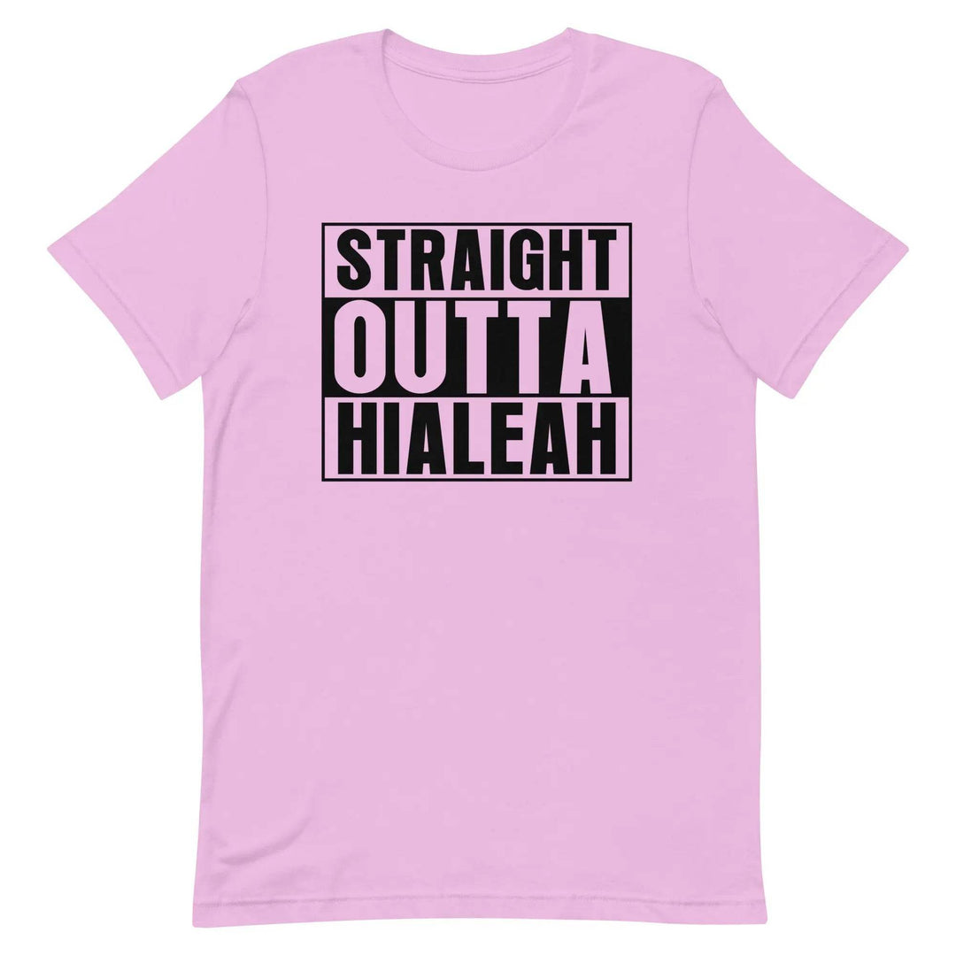 Straight Outta Hialeah T-Shirt – Funny Cuban Miami Streetwear Tee for 305 Locals
