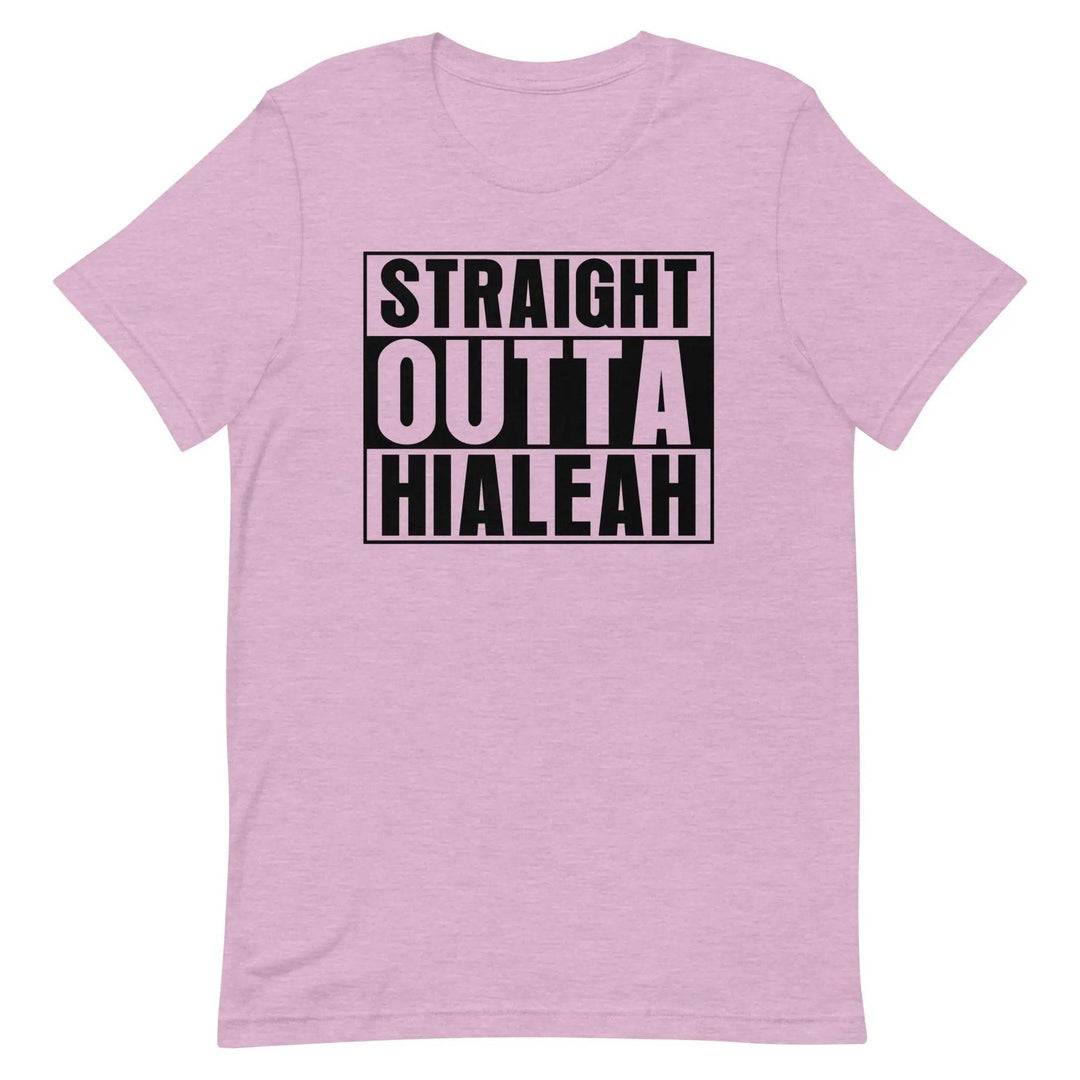Straight Outta Hialeah T-Shirt – Funny Cuban Miami Streetwear Tee for 305 Locals