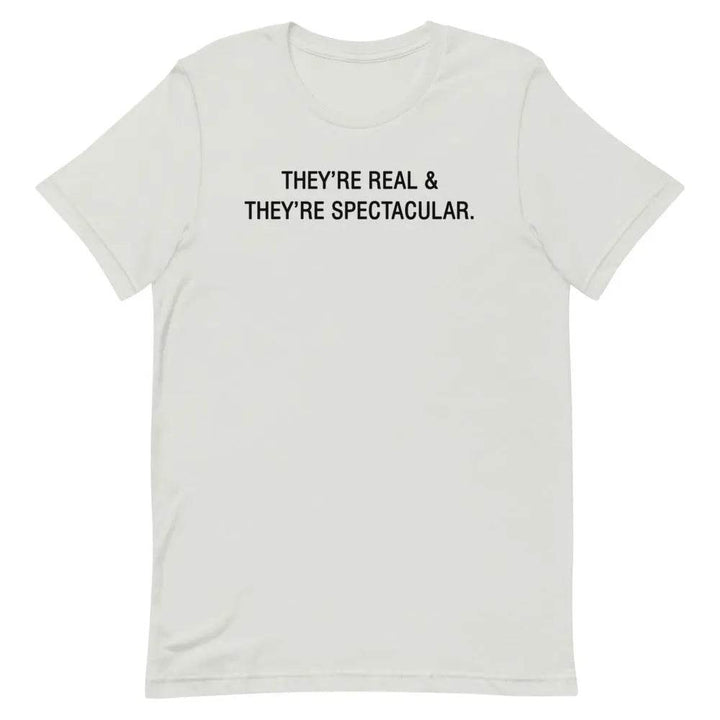 They’re Real &amp; They’re Spectacular T-Shirt – Funny Flirty Boob Joke Tee for Women | Miami305Shirts